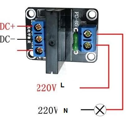 solidState Relay 5V  คุมไฟ220v  1ช่อง